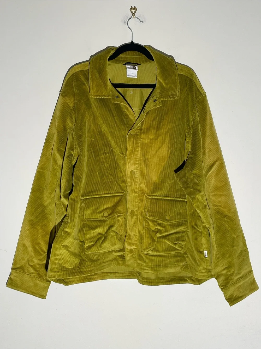 The North Face Mens Utility Heritage Cord Jacket Shacket Relaxed Sulfur Moss XL